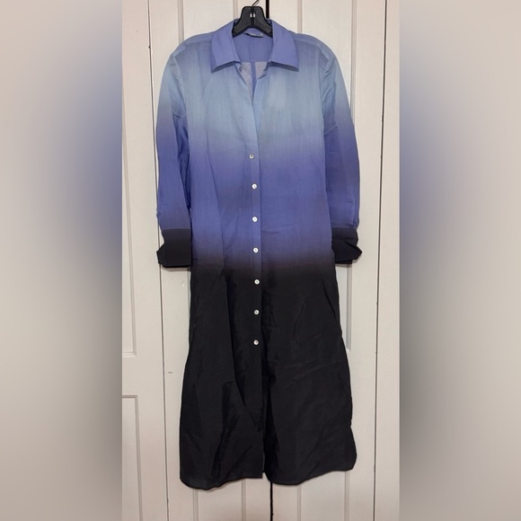 Vince Ombré Maxi Shirtdress - Picture 5 of 8